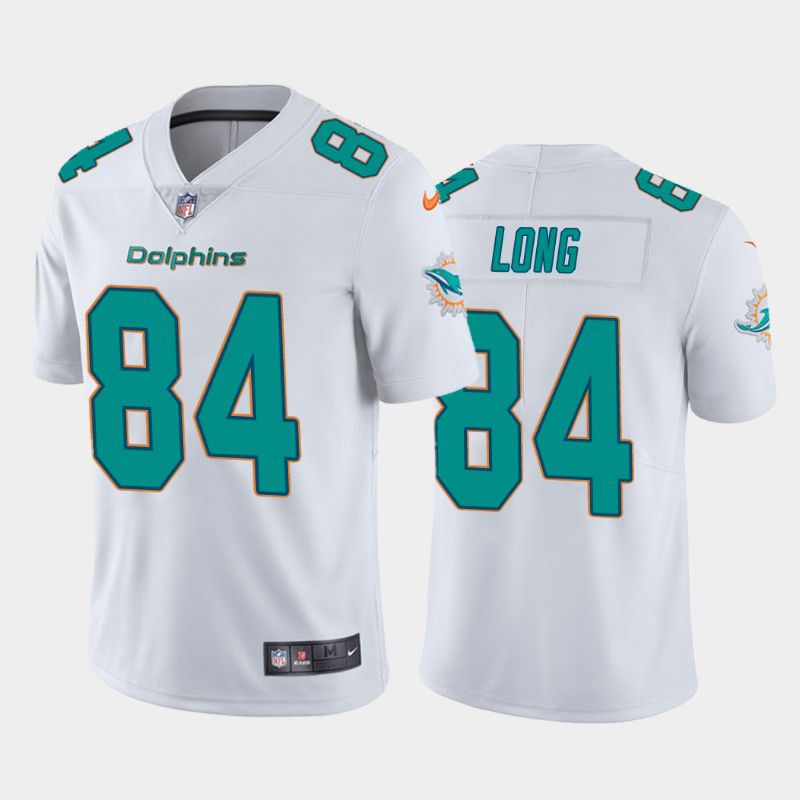 Men Miami Dolphins #84 Hunter Long Nike White Limited NFL Jersey